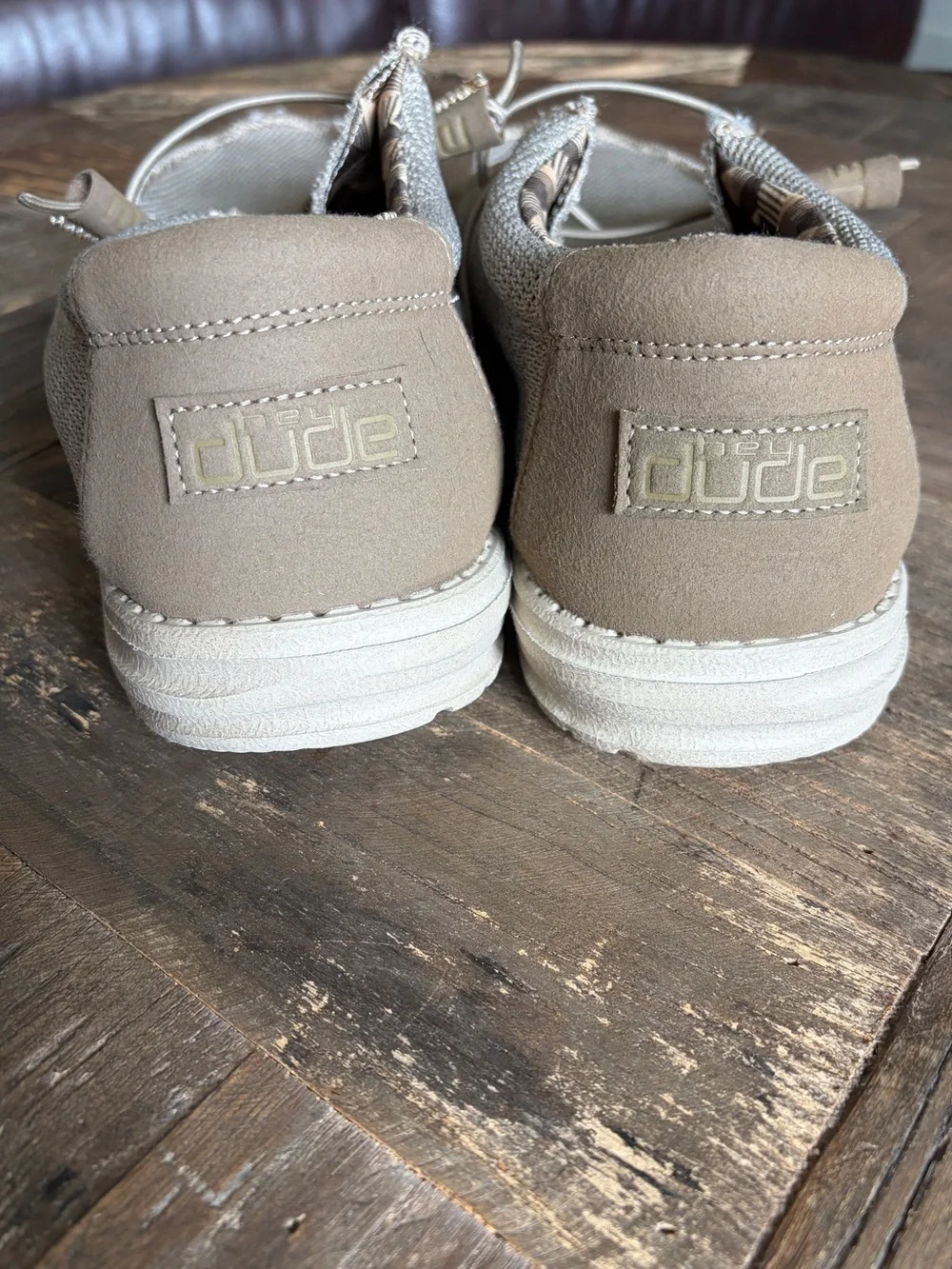 Hey Dude Men's 14 Beige Wally Sox